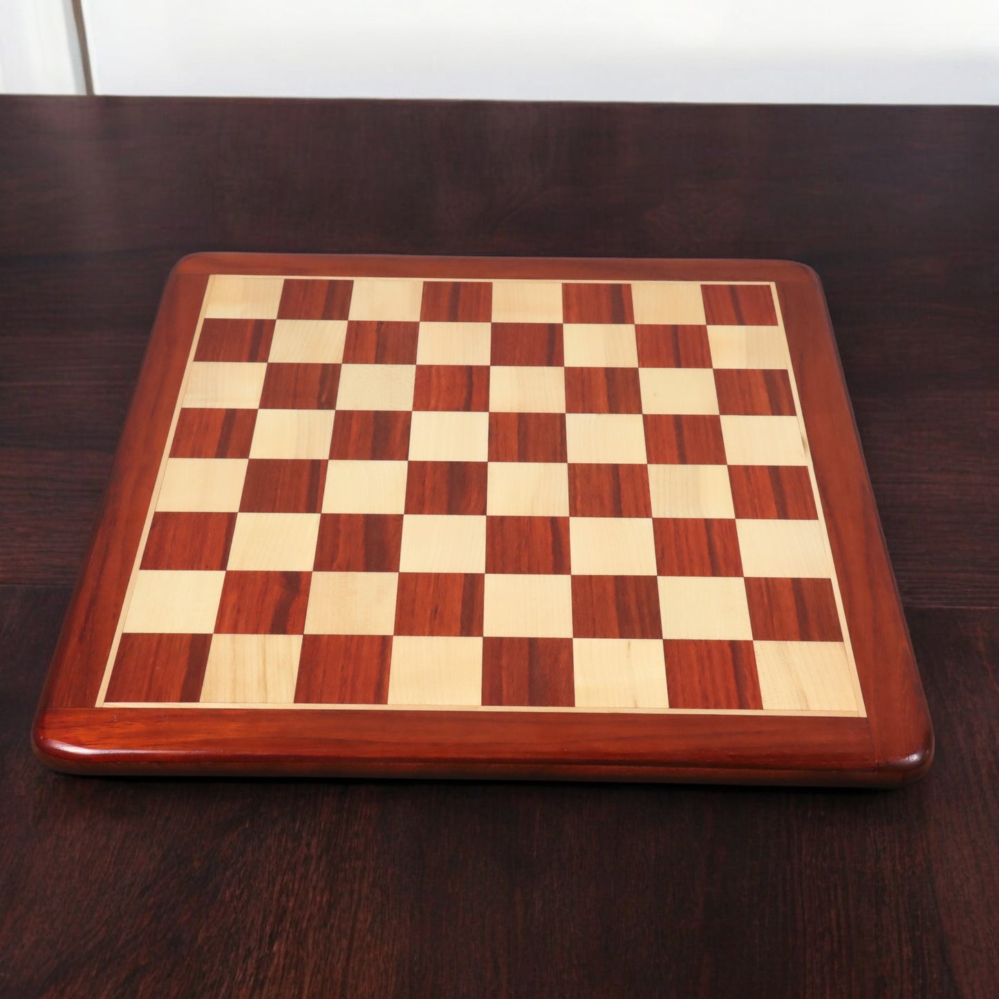 19" Bud Rosewood & Maple Wood Chess board - 50 mm Square