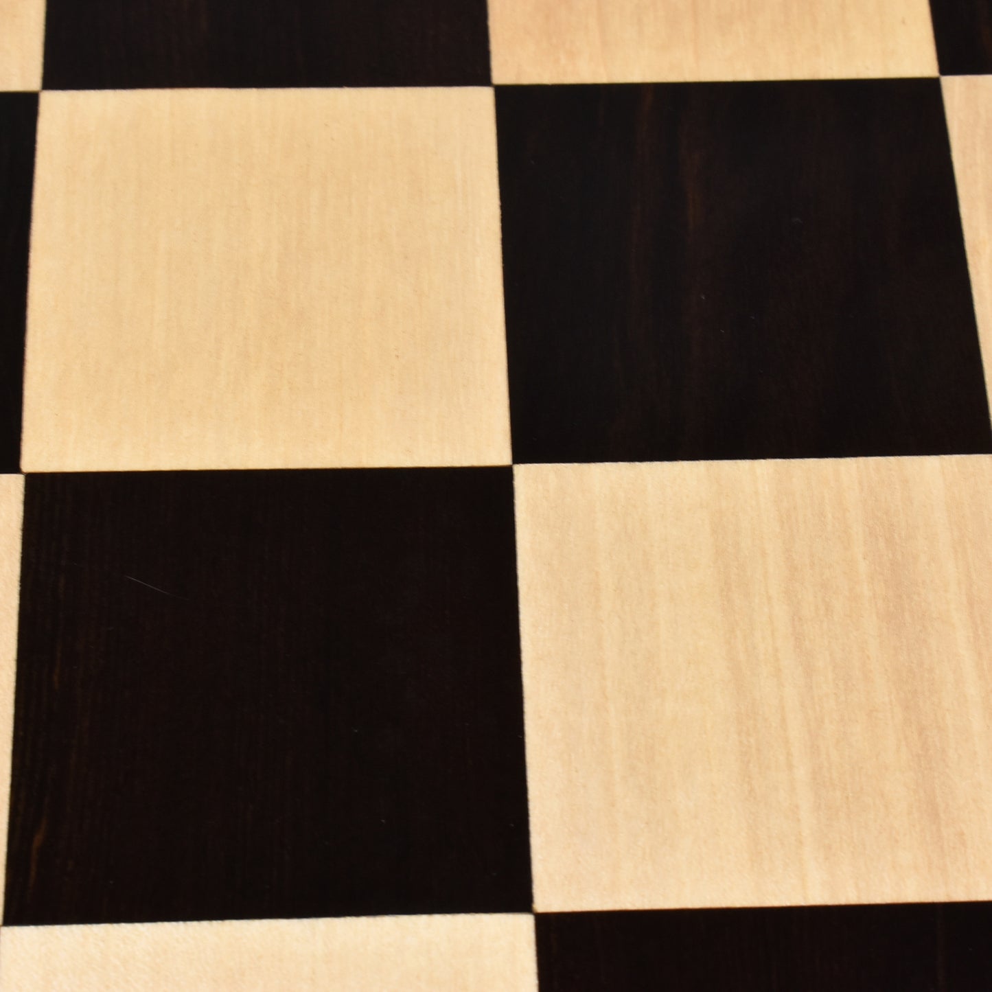 Test - 19" Large Solid Inlaid Ebony & Maple Wood Chess board - 50mm square-Algebraic Notations