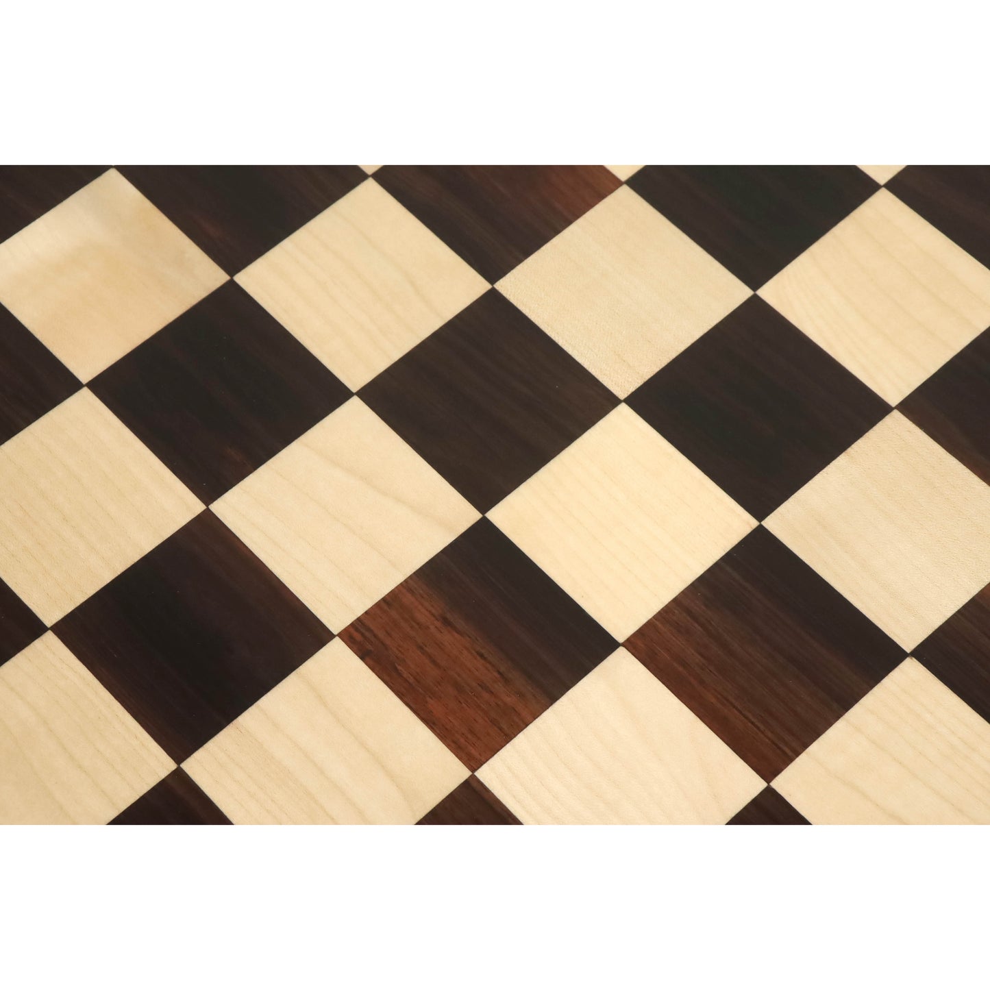 19" Flat Chessboard in Rosewood & Maple Wood - 50 mm Square - Algebraic Notations