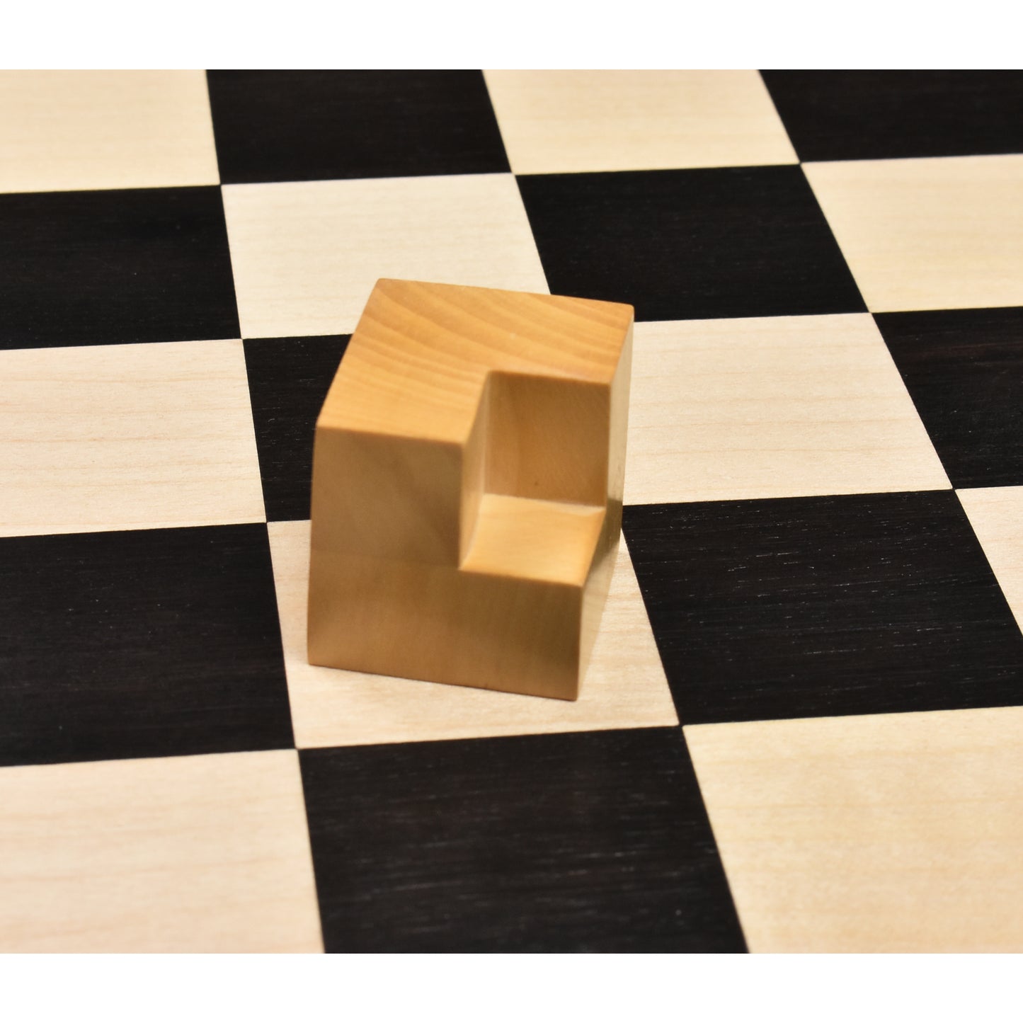 1923 Bauhaus Combo Chess Set - Ebonised Boxwood Chess Pieces + Ebony Chess Board