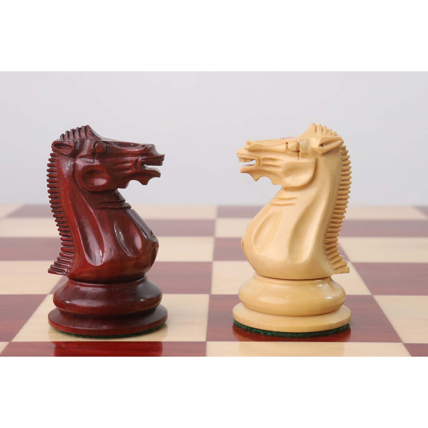 1849 Jacques Cook Staunton Collectors Chess Set- Chess Pieces Only- Bud Rosewood - 3.75"