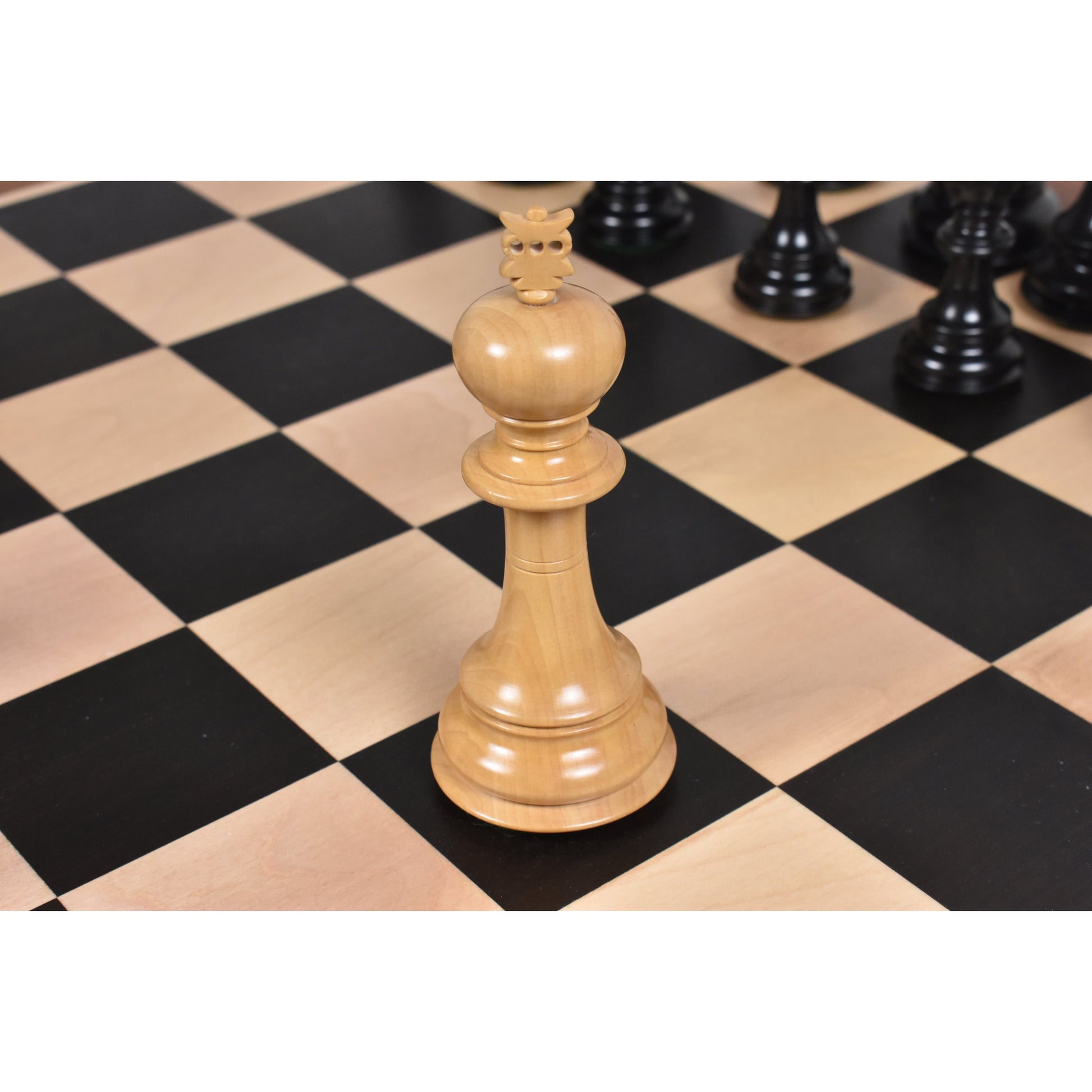 Slightly Imperfect 4.6" Prestige Luxury Staunton Chess Pieces Only set