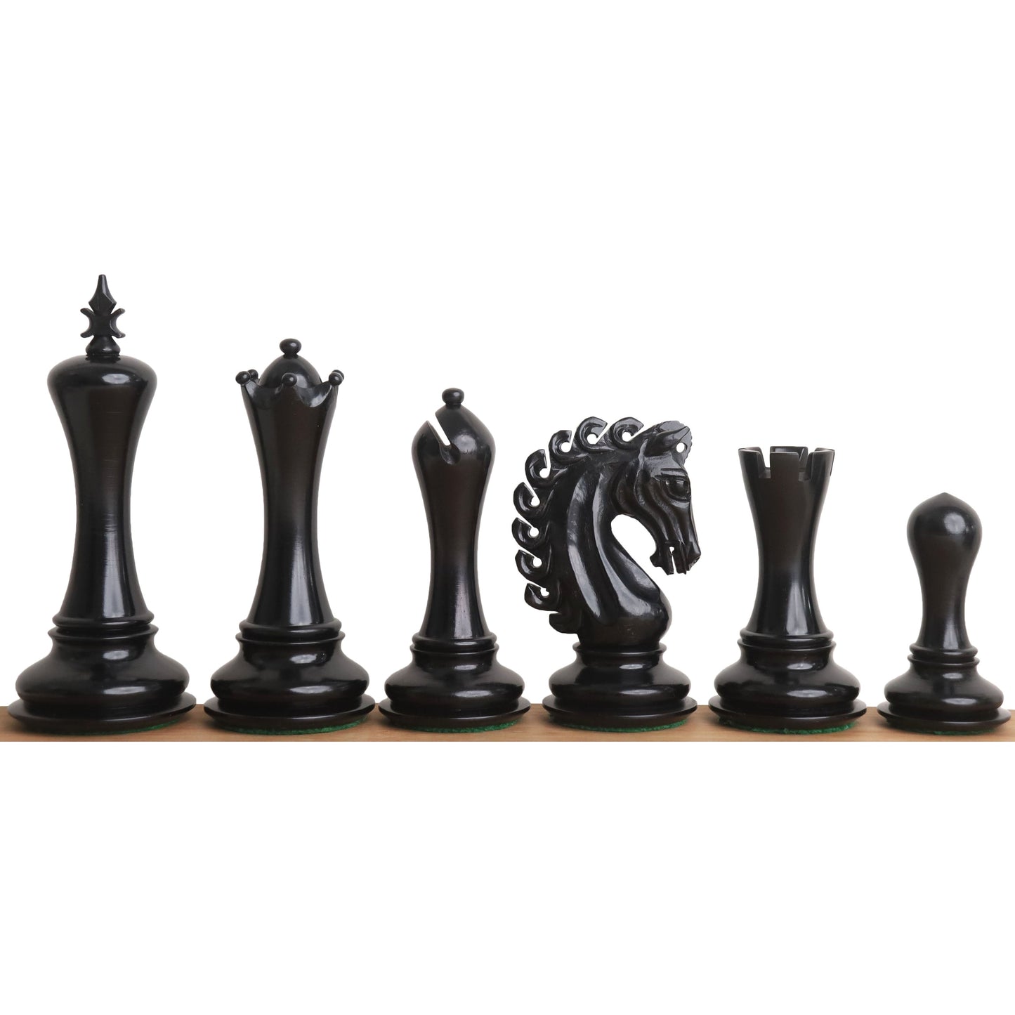 Slightly Imperfect 4.6" Avant Garde Luxury Staunton Chess Set- Chess Pieces Only-Ebony Wood- Triple Weight