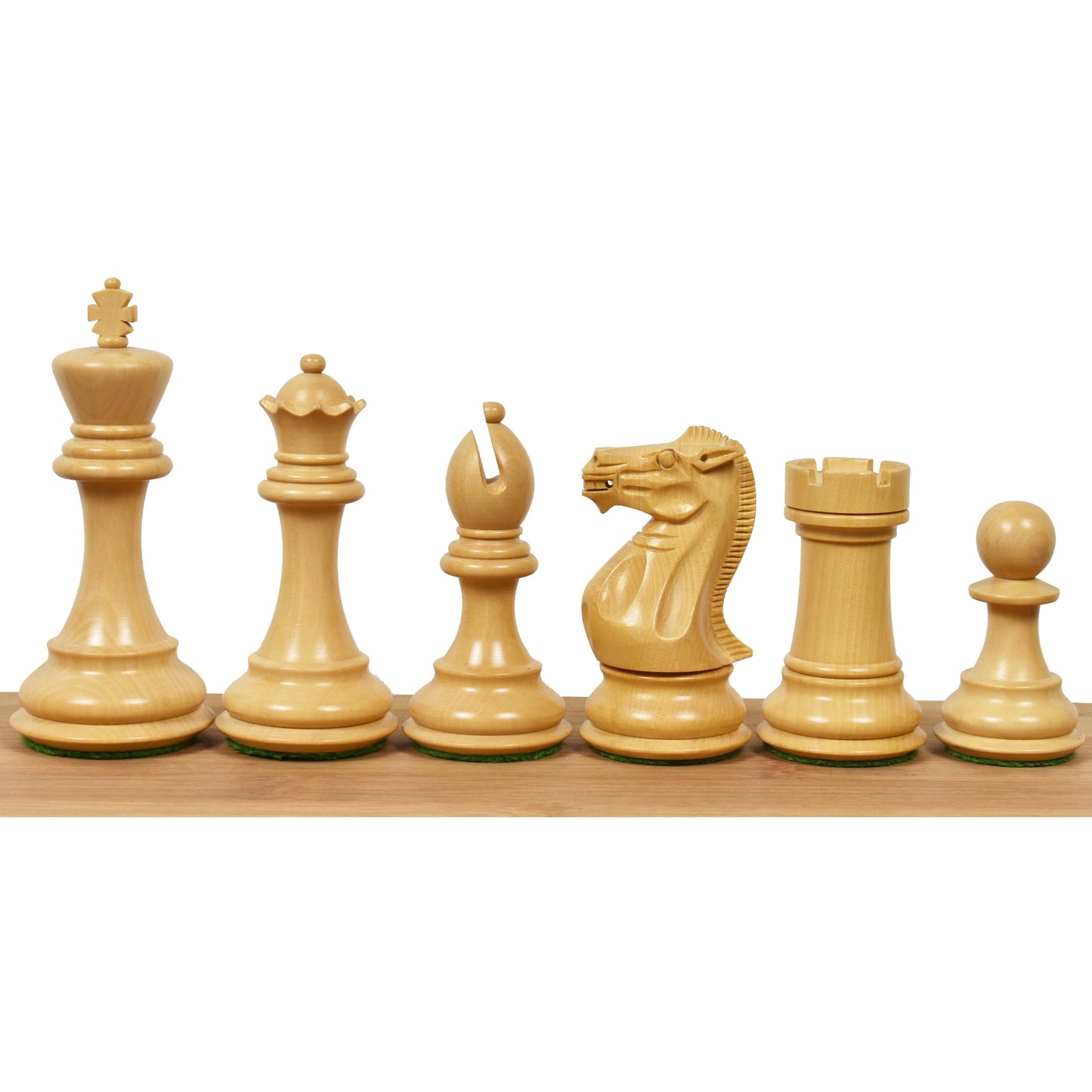 Jeu d'échecs en bois Staunton Pro 4,1" légèrement imparfait - Pièces d'échecs uniquement - Bois de rose lesté