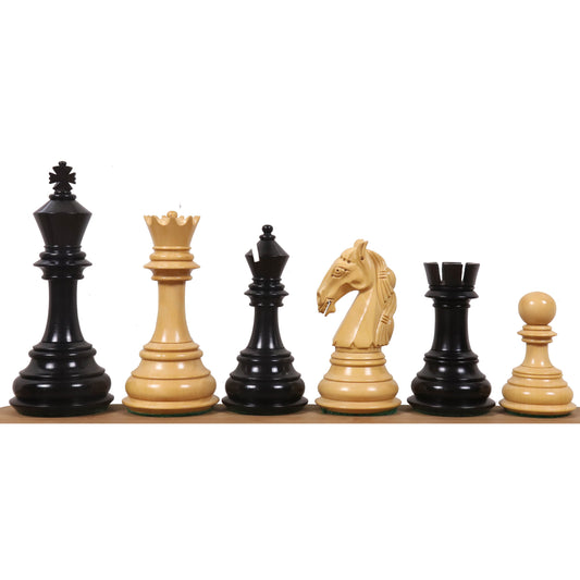 Slightly Imperfect 4.6″ Rare Columbian Triple Weighted Luxury Chess Pieces Only Set