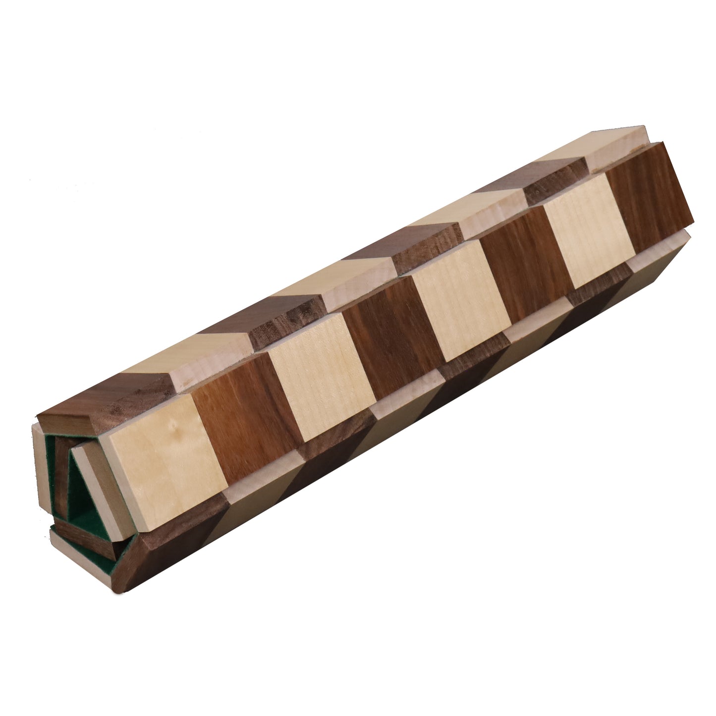 13'' Solid Wood Roll Up Travel chess board made in Golden Rosewood & Maple wood - 40 mm square size