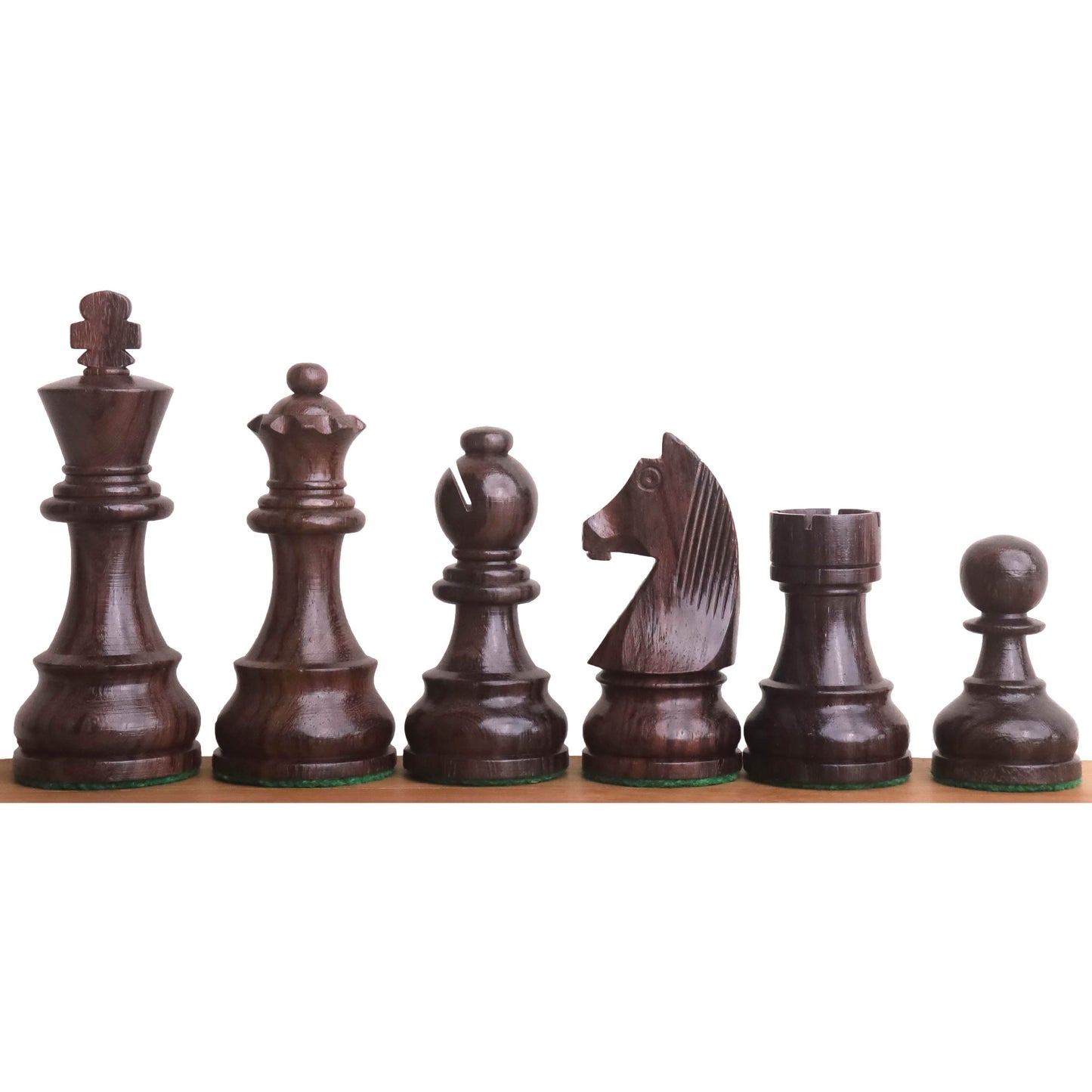 Slightly Imperfect 3.9" Tournament Chess Set- Chess Pieces Only - Rosewood with Extra Queens