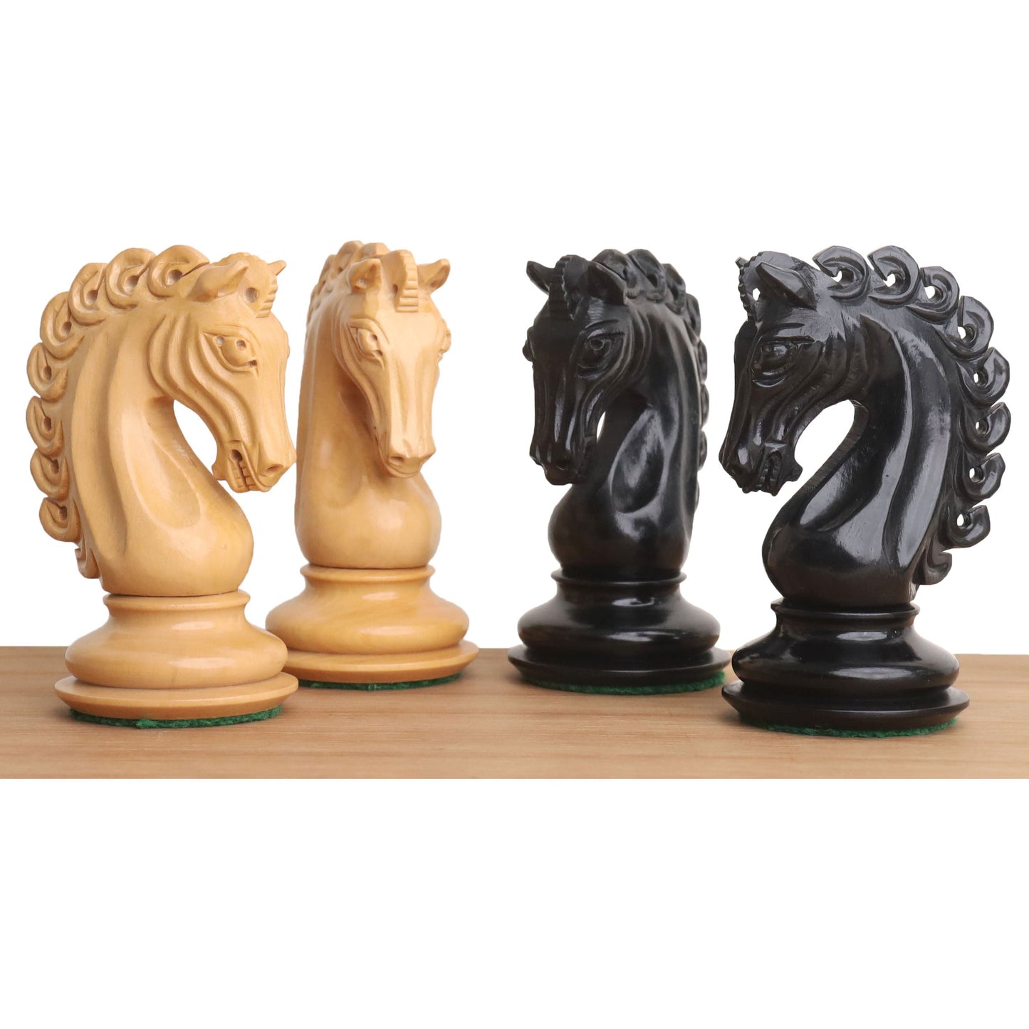 Slightly Imperfect 4.6" Avant Garde Luxury Staunton Chess Set- Chess Pieces Only-Ebony Wood- Triple Weight