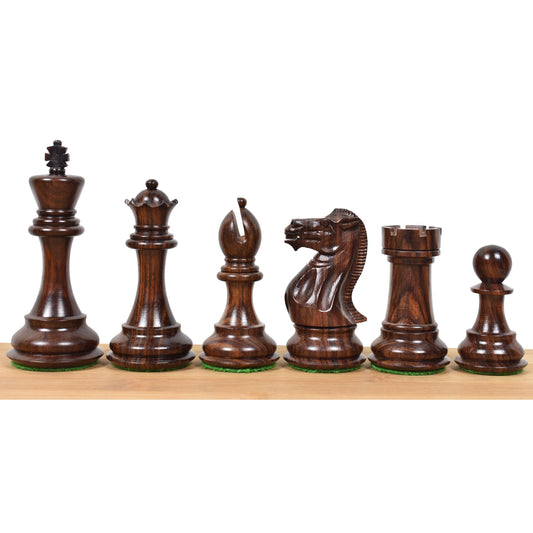 4.1" Pro Staunton Wooden Chess Pieces Only Set - Weighted Rose Wood