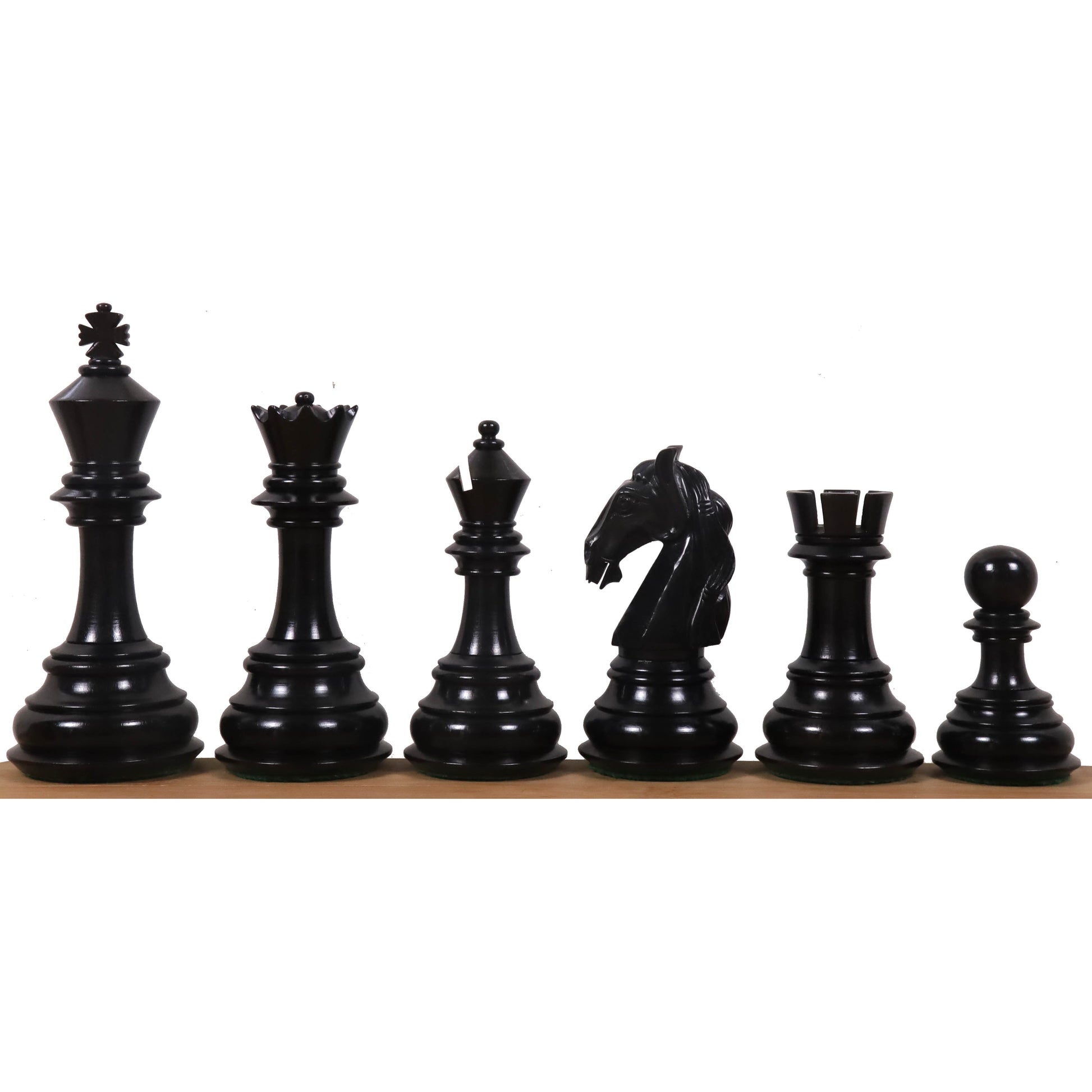 Slightly Imperfect 4.6″ Rare Columbian Triple Weighted Luxury Chess Pieces Only Set