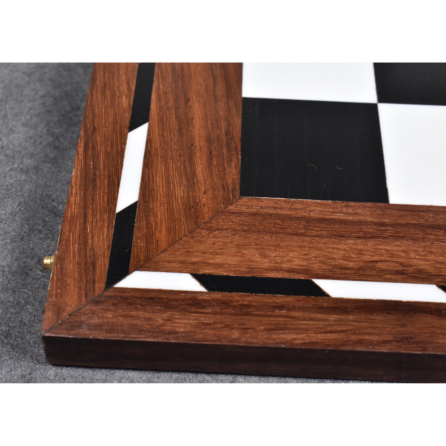 14" Library Series Wooden Folding Chess Board - Solid Sheesham & Acrylic Ivory