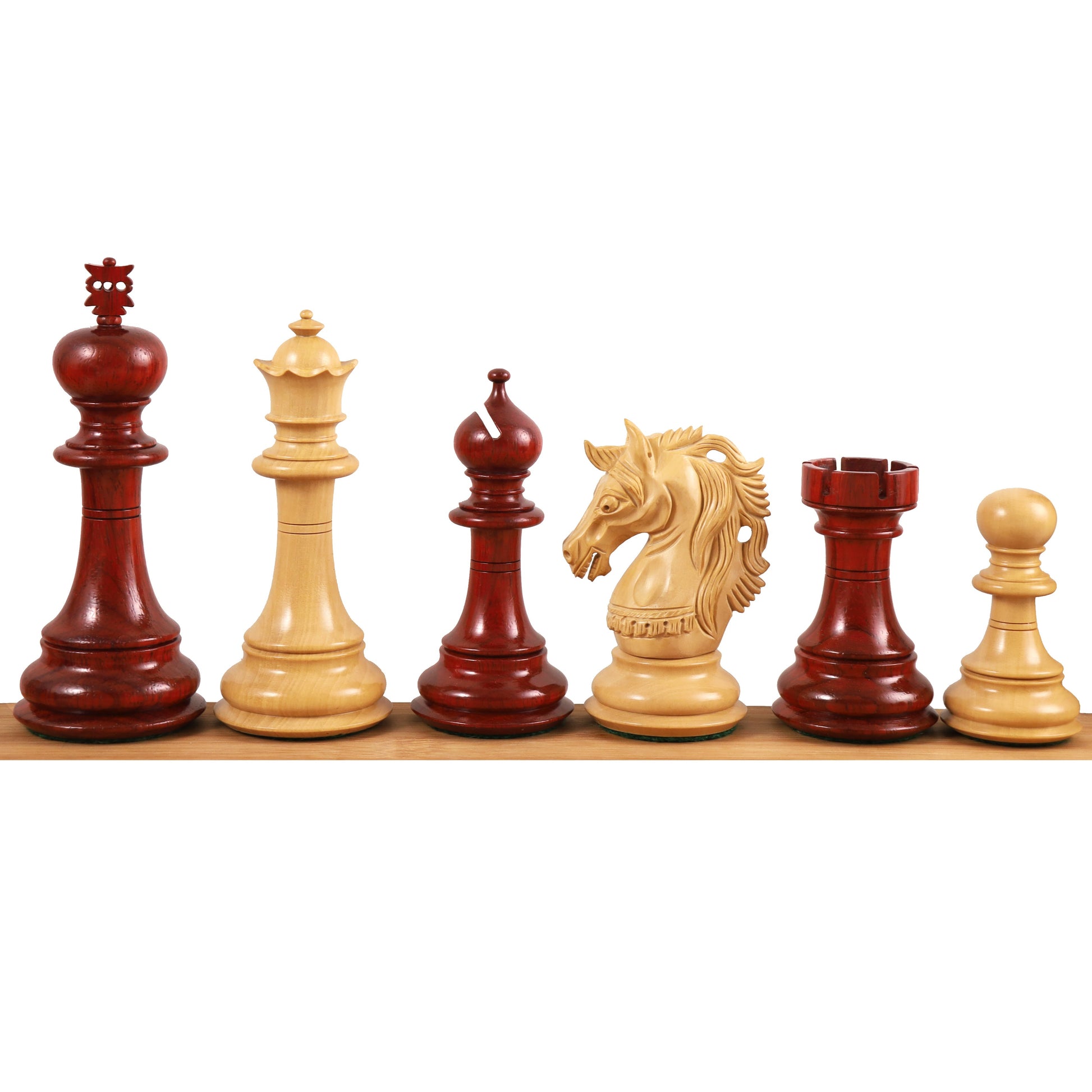 Slightly Imperfect 4.6" Prestige Luxury Staunton Chess Pieces Only set