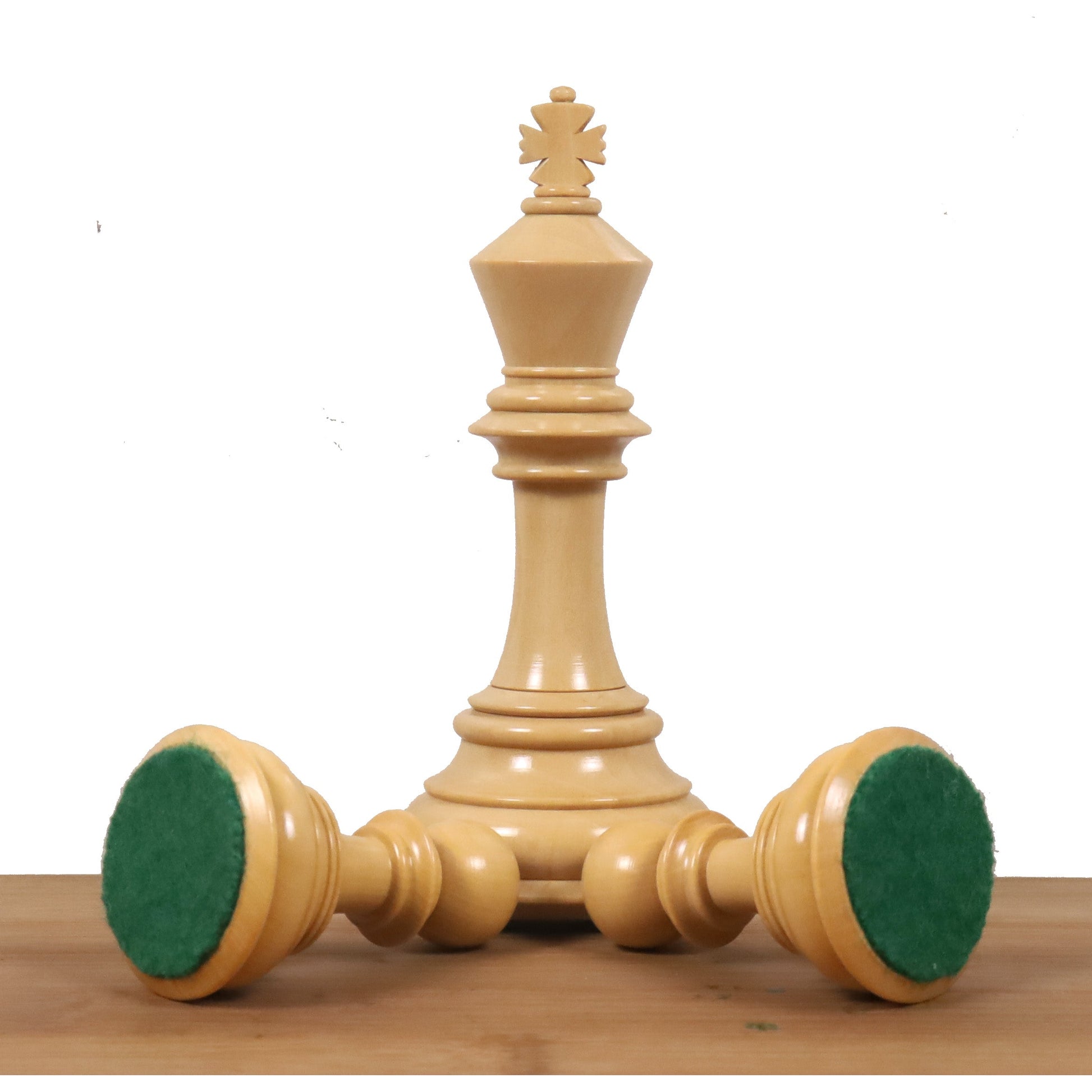 Slightly Imperfect 4.6″ Rare Columbian Triple Weighted Luxury Chess Pieces Only Set