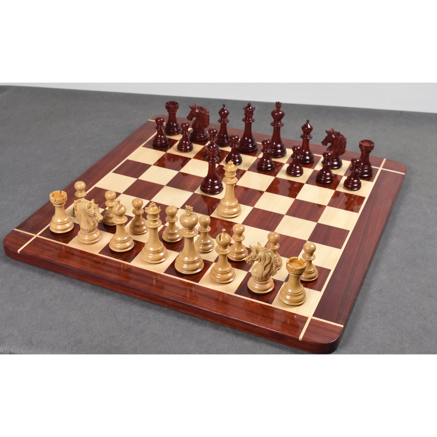 Slightly Imperfect 4.6" Prestige Luxury Staunton Chess Pieces Only set