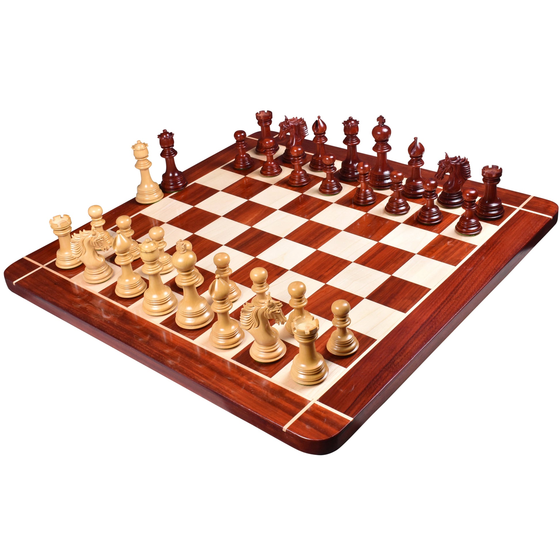 Slightly Imperfect 4.6" Arthur Luxury Staunton Chess Pieces Only set