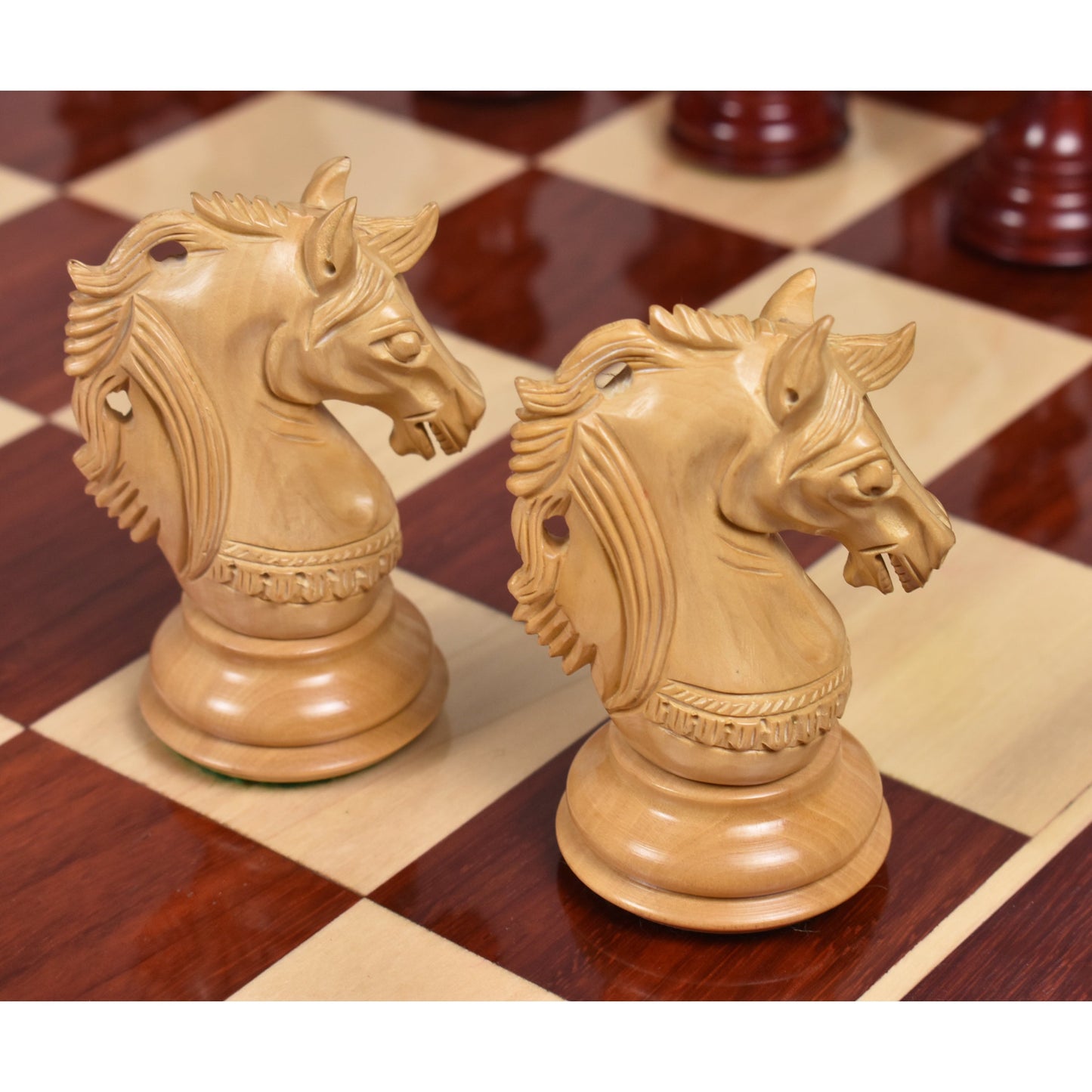 Slightly Imperfect 4.6" Prestige Luxury Staunton Chess Pieces Only set