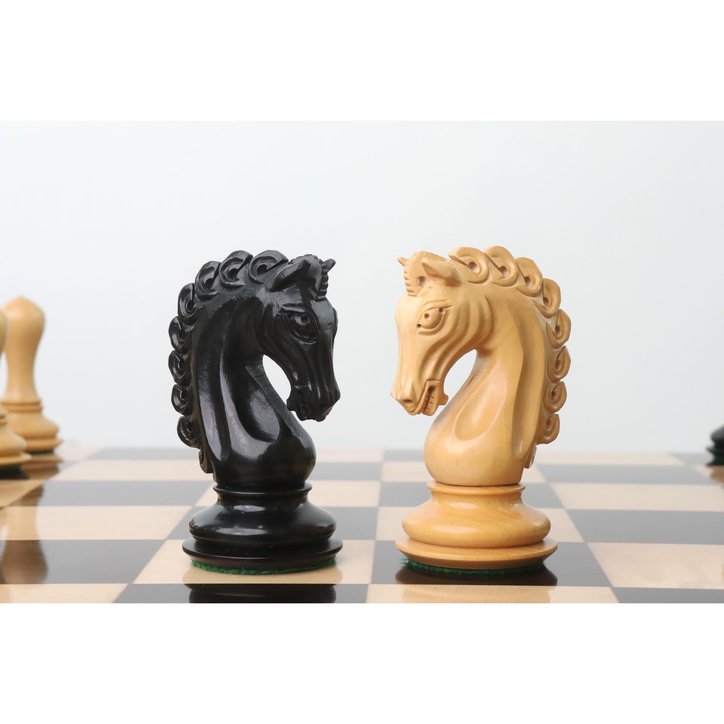 Slightly Imperfect 4.6" Avant Garde Luxury Staunton Chess Set- Chess Pieces Only-Ebony Wood- Triple Weight