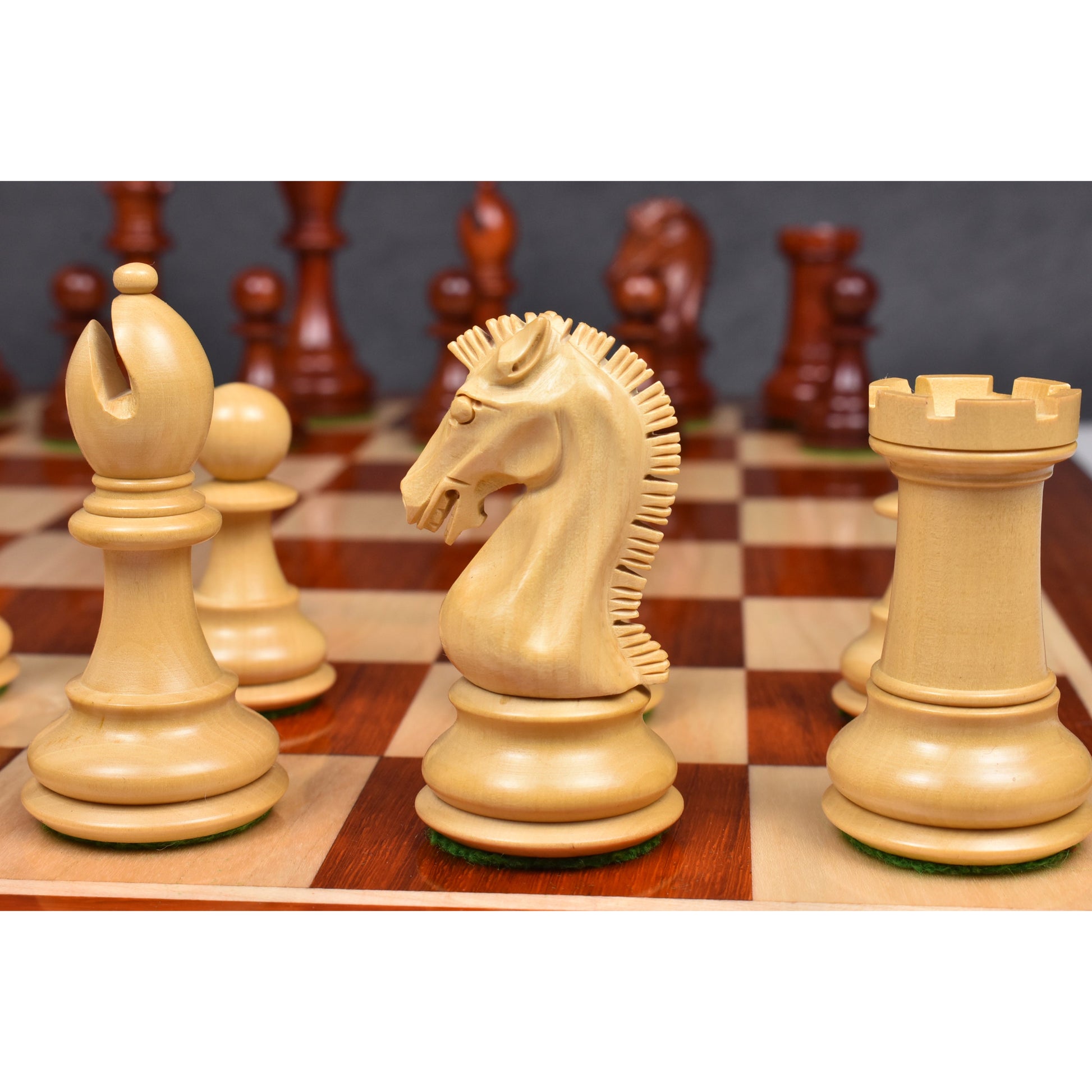 Slightly Imperfect 3.9" Craftsman Staunton Chess Pieces Only set