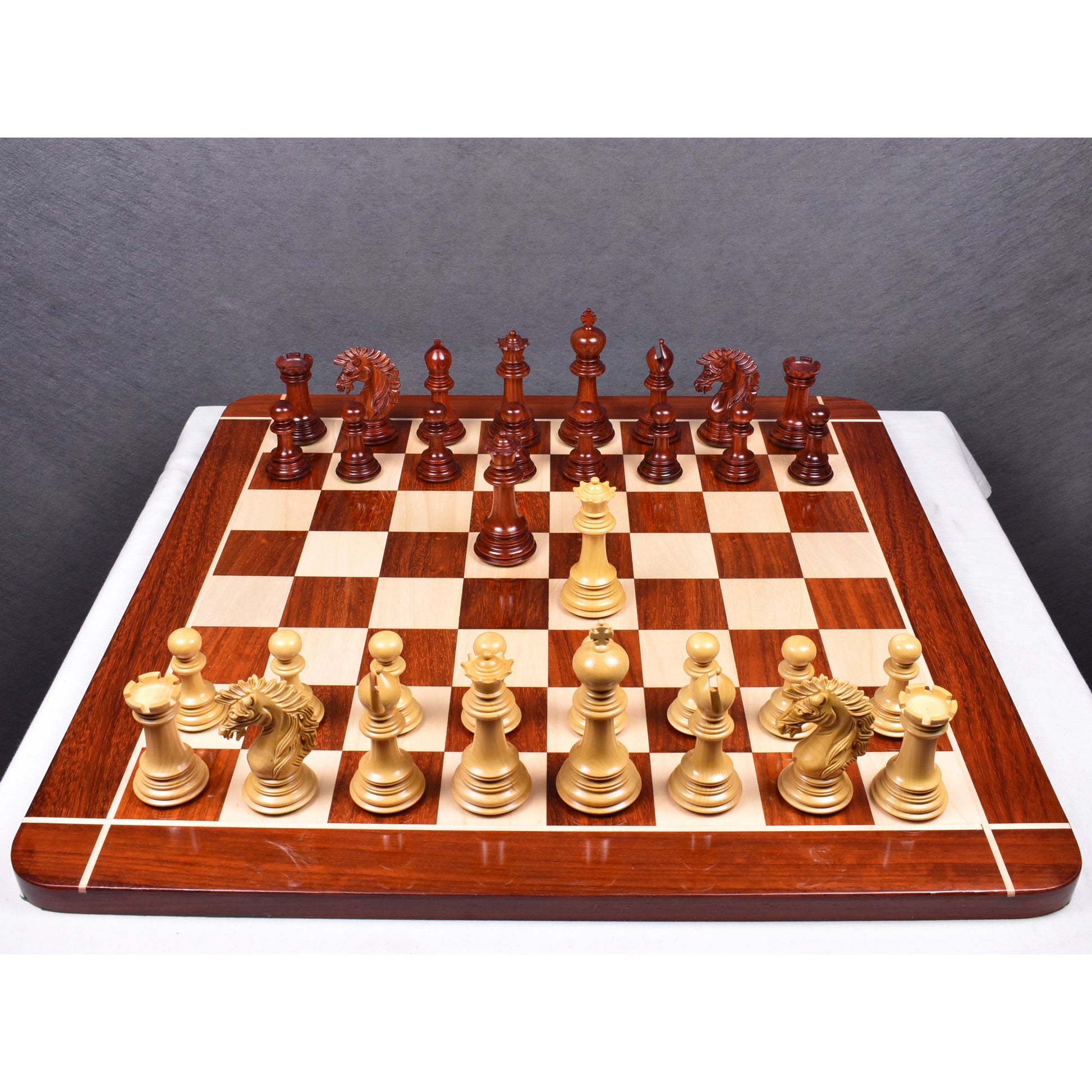 Slightly Imperfect 4.6" Mogul Staunton Luxury Chess Pieces Only Set