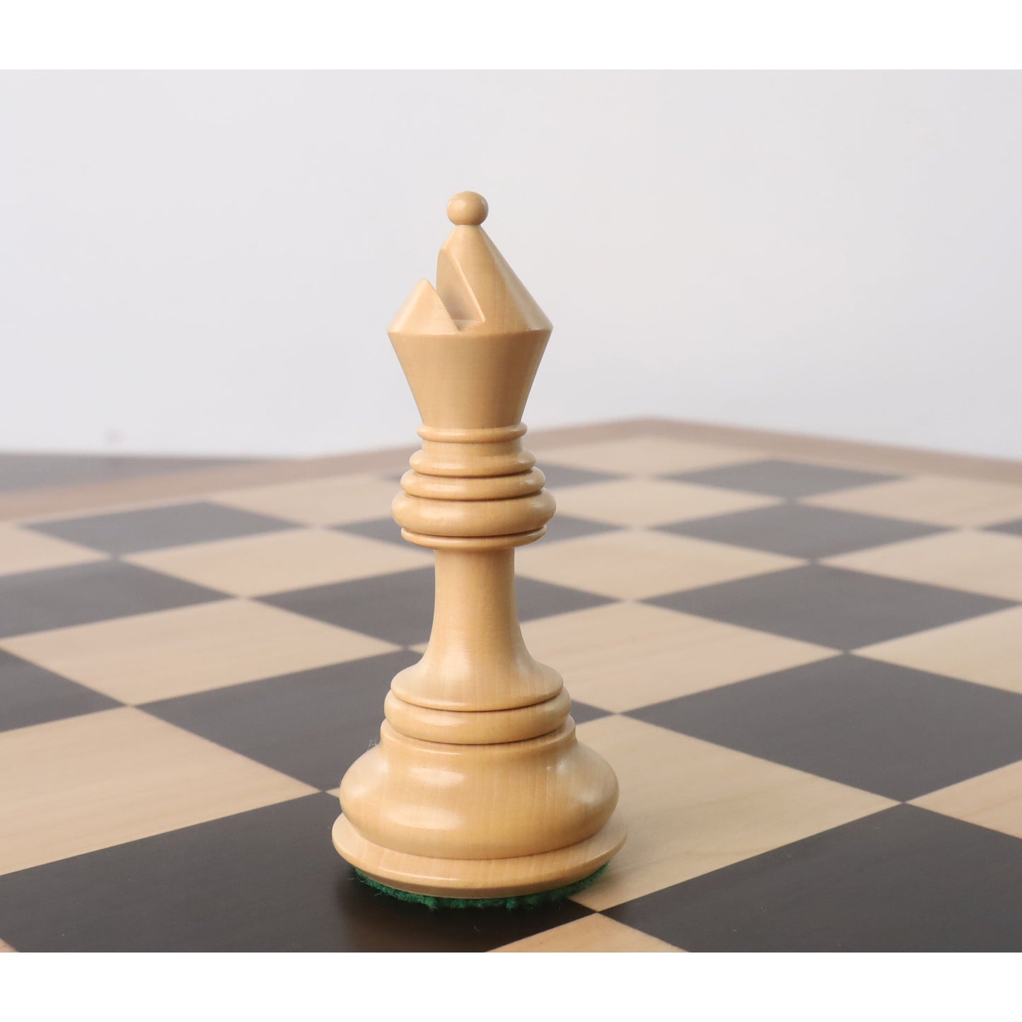 Jeu d'échecs de luxe Staunton de 4,5 pouces légèrement imparfait - Pièces d'échecs uniquement - Bois d'ébène et buis 